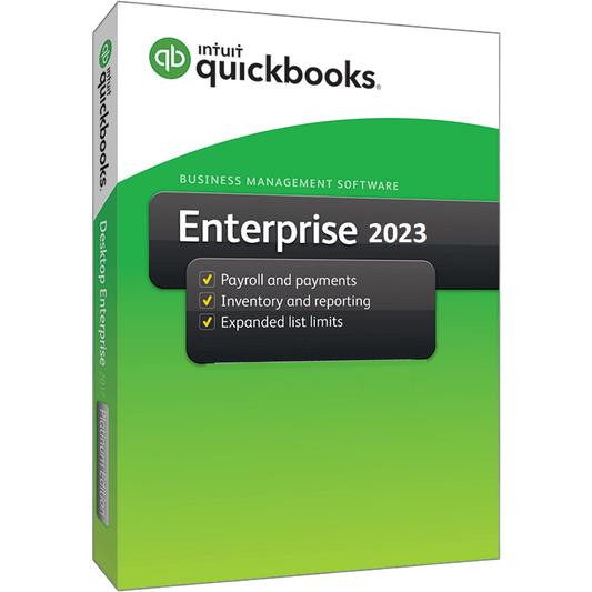 QuickBooks Desktop Enterprise Platinum 2023 – 1 Year Subscription – USA Version (1 User)